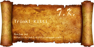 Trinkl Kitti névjegykártya